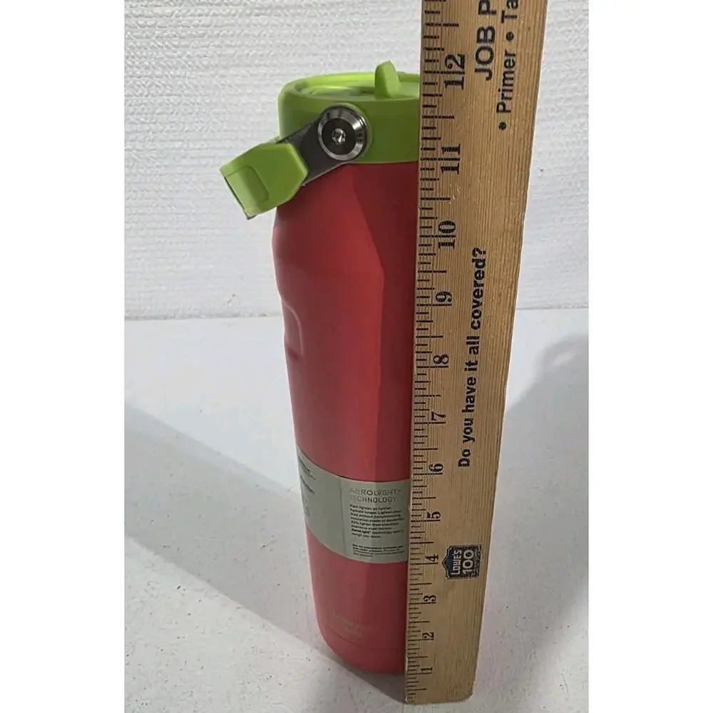 STANLEY 36 oz. IceFlow Bottle with Flip Straw Lid HIBISCUS New - Picture 7 of 7